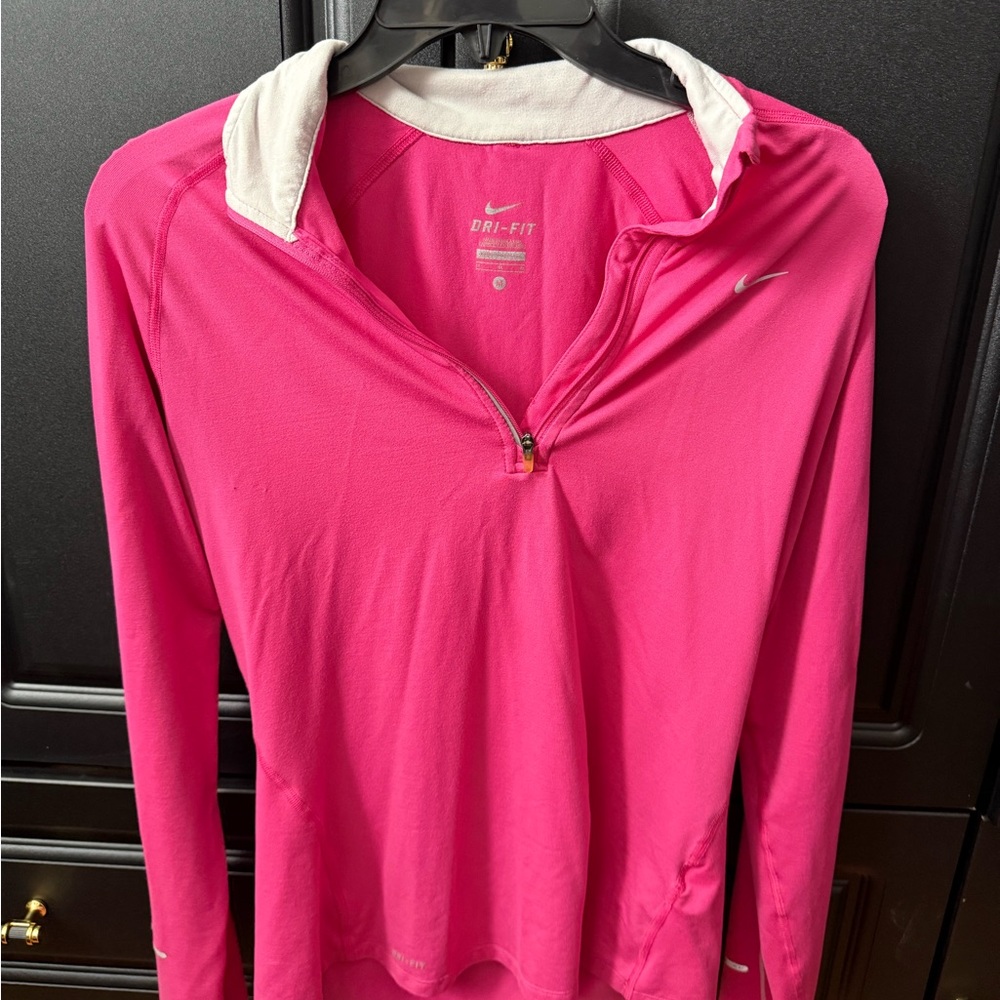 Nike Women's Bright Pink Long Sleeve Top